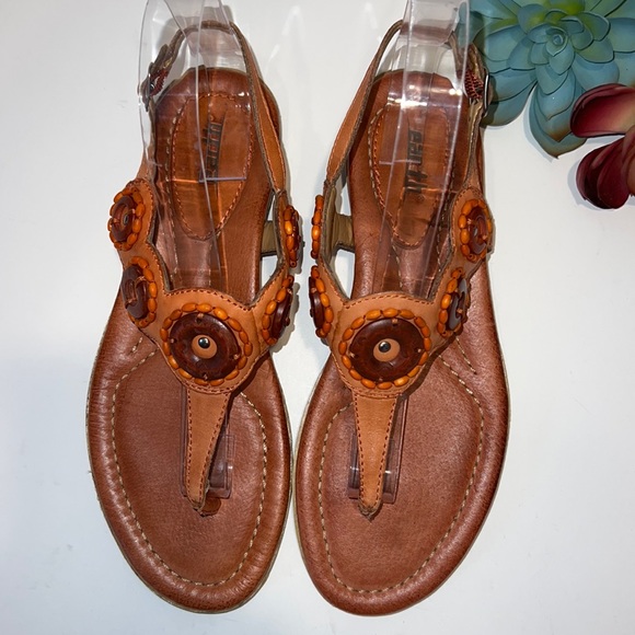 Earth Zephya Spice Leather Sandals Size 8 - Picture 4 of 12